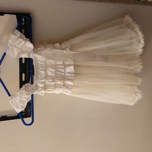 White wedding dress toddler